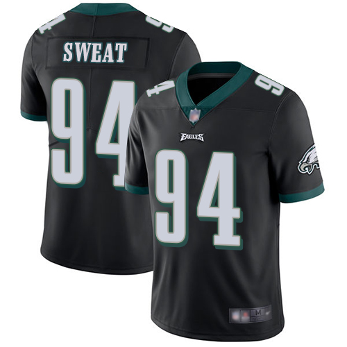 Men Philadelphia Eagles #94 Josh Sweat Black Alternate Vapor Untouchable NFL Jersey Limited Player Football